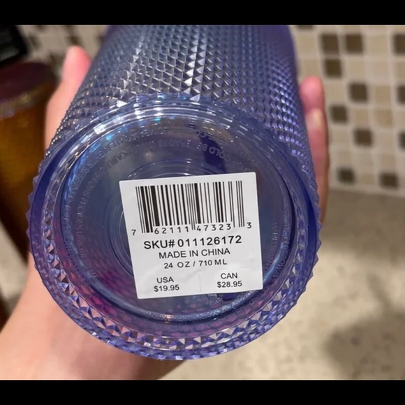 Starbucks Mermaid Studded Cup Purple Ombre Bling Tumbler 24oz Venti New 2021 - Picture 16 of 16